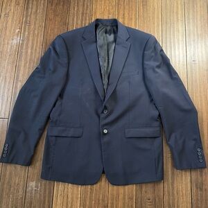 Calvin Klein Sport Coat Suit Jacket Men Size 44R Navy Wool